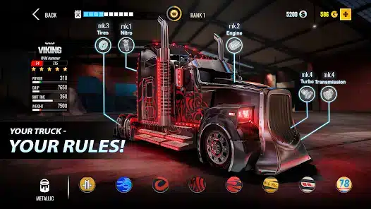 تحميل لعبة Big Rig Racing Drag racing مهكرة APK للأندرويد 2027 أخر إصدار مجانًا