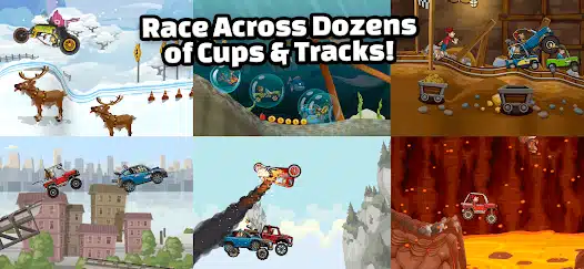 تحميل لعبة Hill Climb Racing 2 مهكرة APK للأندرويد 2027 أخر إصدار مجانًا
