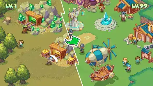 تحميل لعبة Guardian War RPG Pixel Games مهكرة APK للأندرويد 2027 أخر إصدار مجانًا