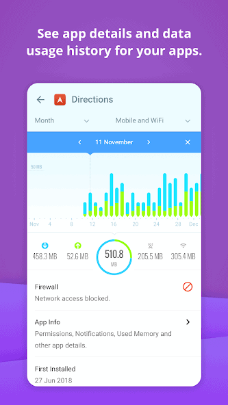 تحميل تطبيق جلاس وير GlassWire مهكر APK للأندرويد 2027 أخر إصدار مجانًا