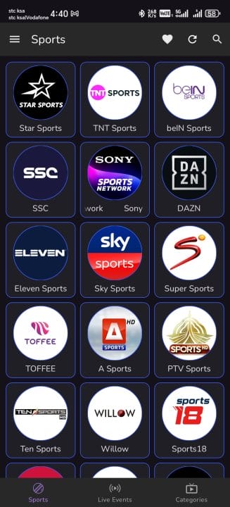 تحميل تطبيق SportzX Live TV مهكر APK للأندرويد 2027 أخر إصدار مجانًا تحميل تطبيق SportzX Live TV مهكر APK للأندرويد 2027 أخر إصدار مجانًا