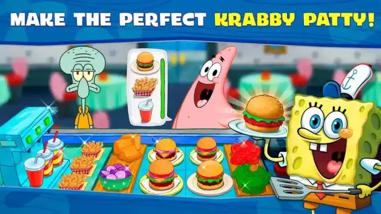 تحميل لعبة SpongeBob Krusty Cook-Off مهكرة APK للأندرويد 2027 أخر إصدار مجانًا