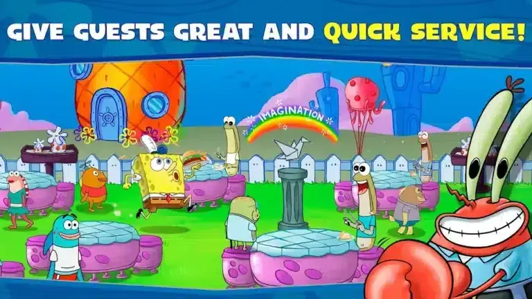 تحميل لعبة SpongeBob Krusty Cook-Off مهكرة APK للأندرويد 2027 أخر إصدار مجانًا
