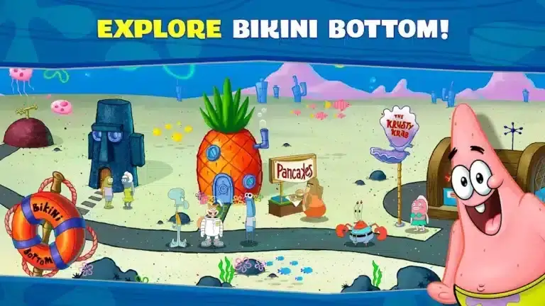 تحميل لعبة SpongeBob Krusty Cook-Off مهكرة APK للأندرويد 2027 أخر إصدار مجانًا