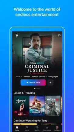 تحميل تطبيق هوت ستار JioHotstar مهكر APK للأندرويد 2027 أخر إصدار مجانًا