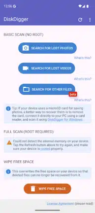 تحميل برنامج استرجاع الصور المحذوفة Diskdigger Pro مهكر APK للأندرويد 2027 أخر إصدار مجانًا