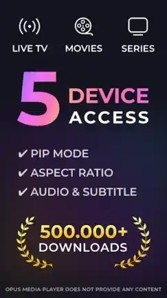 تحميل تطبيق OPUS TV Media Player مهكر APK للأندرويد 2027 أخر إصدار مجانًا
