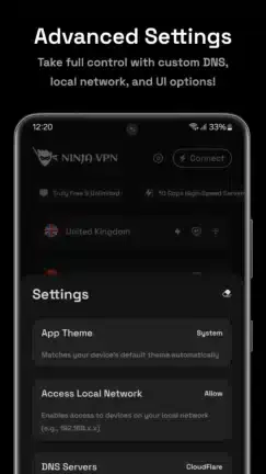 تحميل برنامج Ninja Vpn مهكر APK للأندرويد 2027 أخر إصدار مجانًا