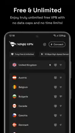 تحميل برنامج Ninja Vpn مهكر APK للأندرويد 2027 أخر إصدار مجانًا