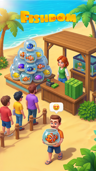 تحميل لعبة فيشدوم Fishdom مهكرة APK للأندرويد 2027 أخر إصدار مجانًا